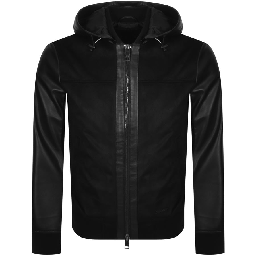 Alternative Image for ProductArmani Exchange Logo Jacket Black1